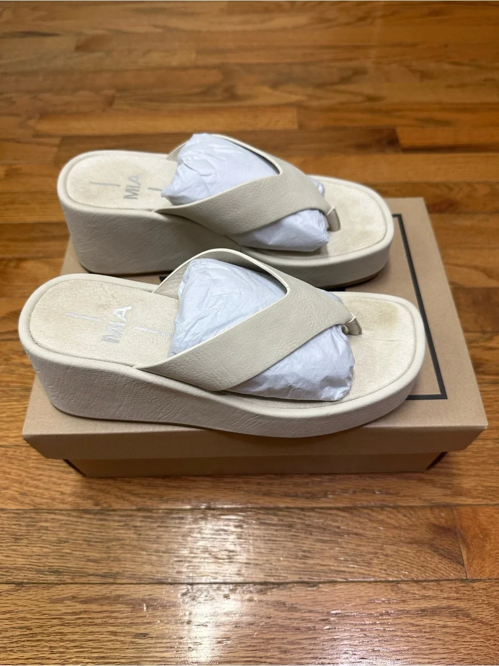 MIA Niccola Platform Wedge Flip Flop